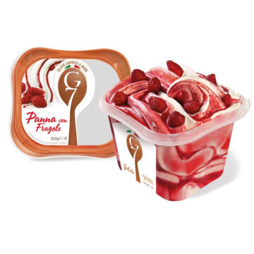 Gelato Panna con Fragola G7 500gr